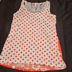 French Laundry Women’s Polka Dot Tank Top Size Small